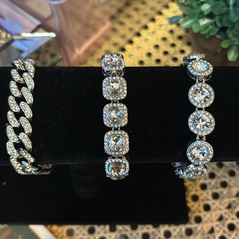 ICED BRACELETS. COSTUME JEWELRY